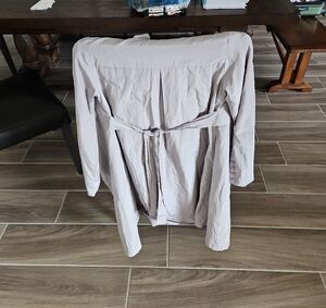 Women's Gray/green Trench/rain Coat